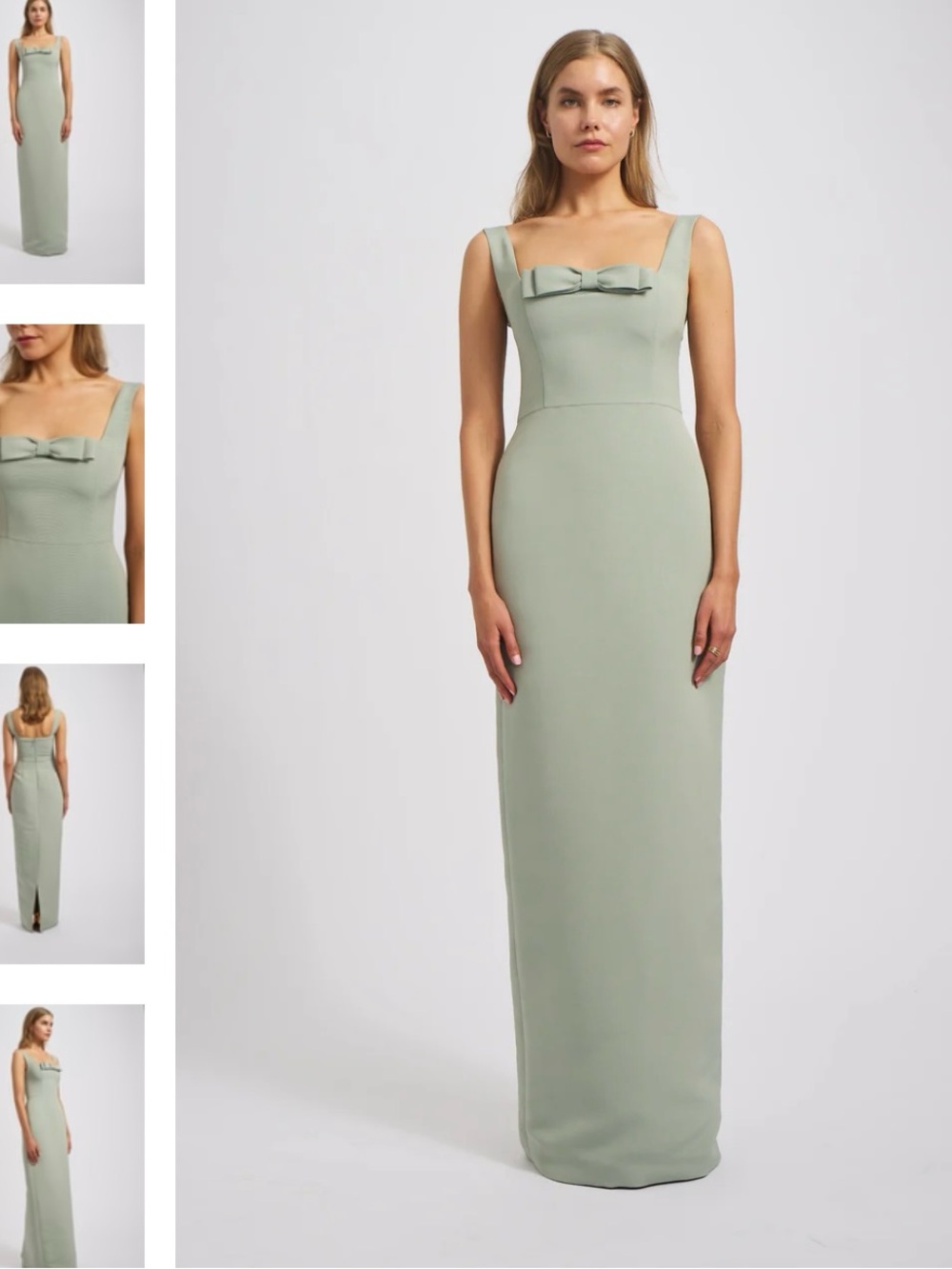 Amsale Annie Gown in Moss Green